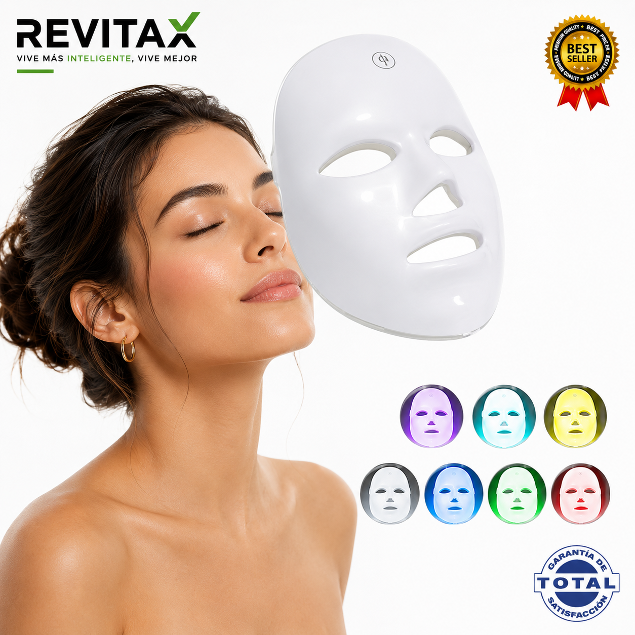 Máscara LED de Rejuvenecimiento Facial