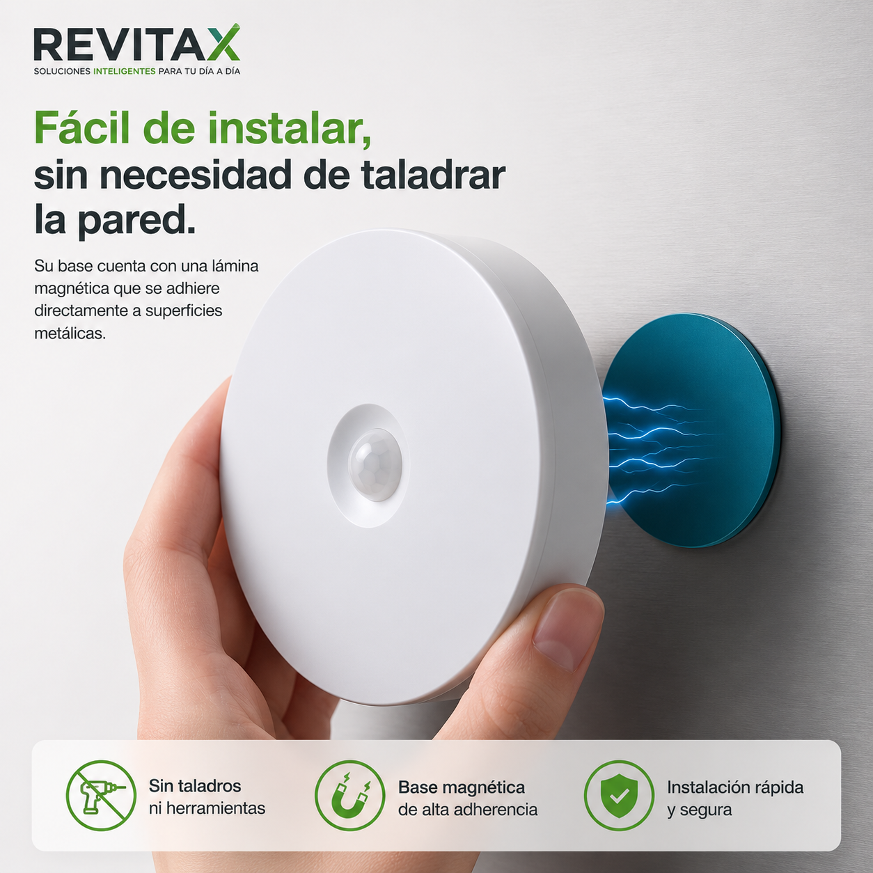 Luz LED nocturna con sensor de movimiento