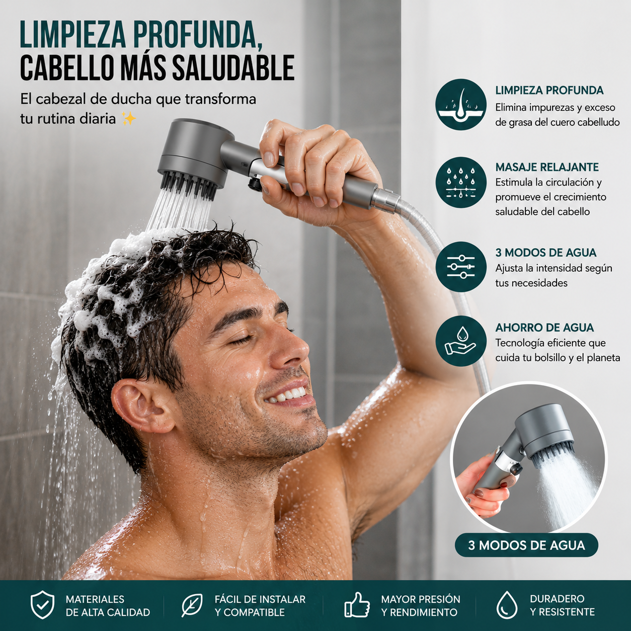 Cabezal De Ducha Alta Presion