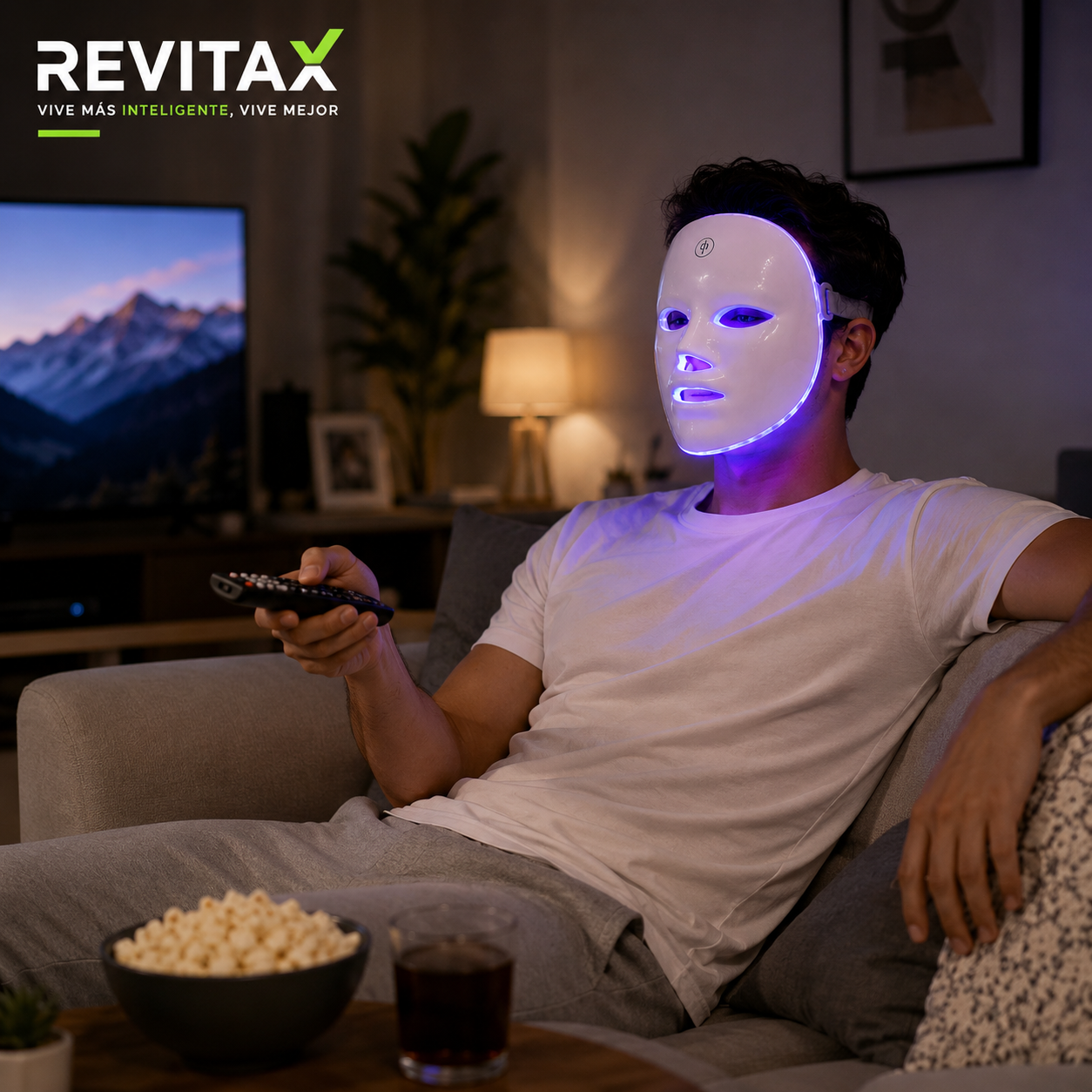 Máscara LED de Rejuvenecimiento Facial